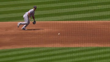 KC@CLE: Cuthbert robs Byrd with fantastic diving stop