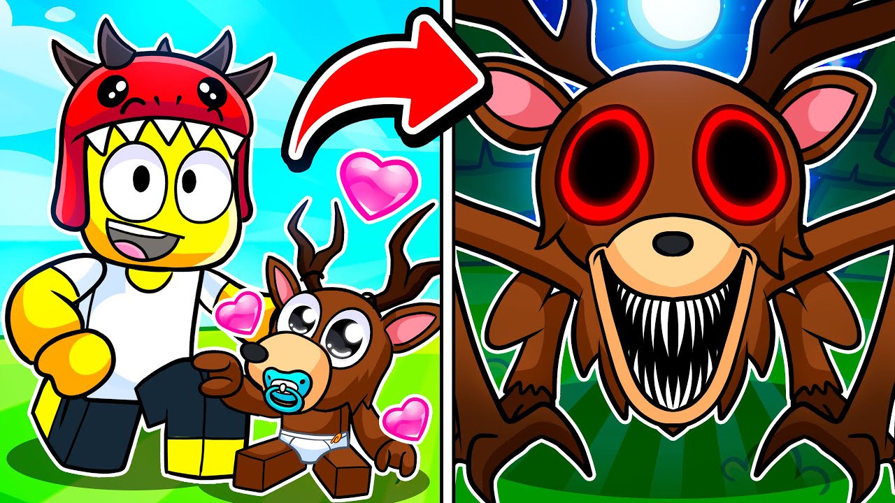 BIRTH to DEATH of THE DEER MONSTER in Roblox!
