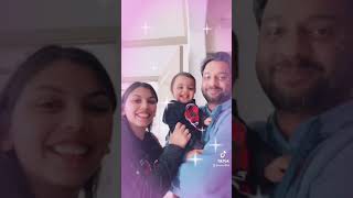 Video thumbnail of "Tiktok 3 2 1 Mua | cute Aaira with Mommy Daddy| mua challenge"