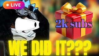 2,000 SUBSCRIBER SPECIAL 🎉 LIVE MINIGAMES + PERM FRUIT GIVEAWAYS! | Blox Fruits