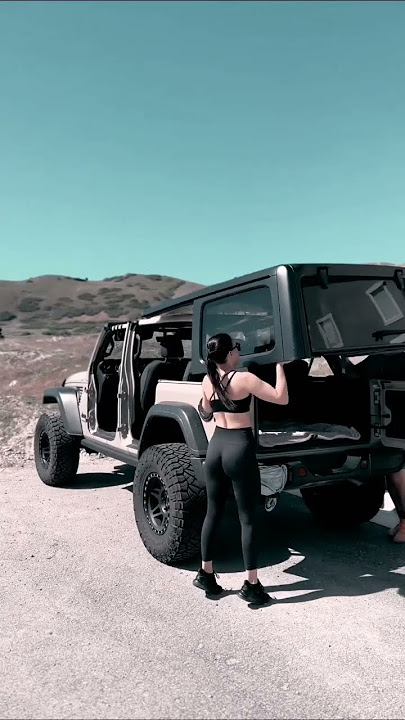 jeep Rubicon without doors and roof looks💡 #jeep #shorts