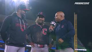 040126 - CLE vs LAD - Ramírez Postgame Interview