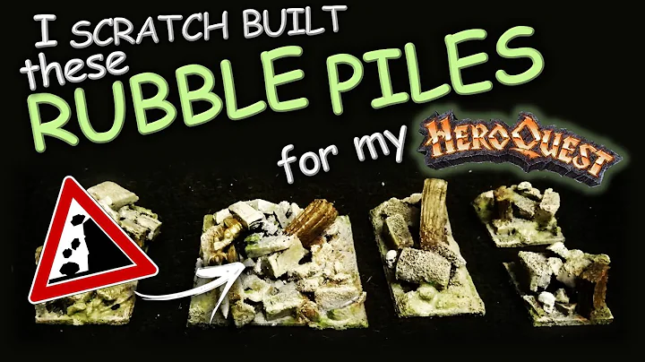 Crafting tabletop terrains for D&D |DIY RUBBLE PILES!