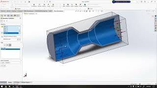 Venturi meter Flow Simulation #solidworks #solidworkstutorial