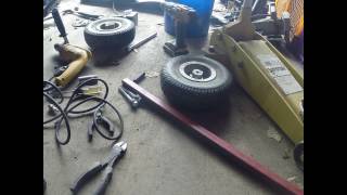 DIY training wheels for a kids dirtbike