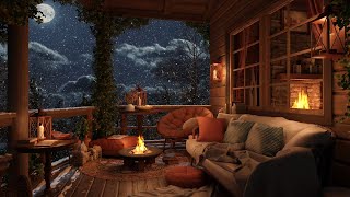 Cozy Winter Balcony Ambience with Blizzard, Fireplace, and Snow Sounds for Sleep, Study & Relax by Cozy Rain 26,054 views 5 months ago 8 hours, 7 minutes