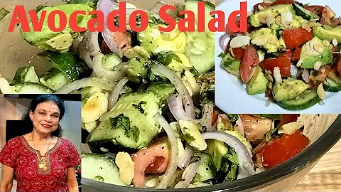 Healthy Avocado Cucumber And Tomatoes Salad Recipe By Purnima Nigam for Love Passion for Food 
