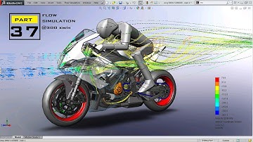 Flow Simulation BMW s1000 RR Using solidworks - Part 37