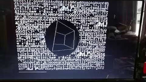 Rotating cube. Atmega video demo