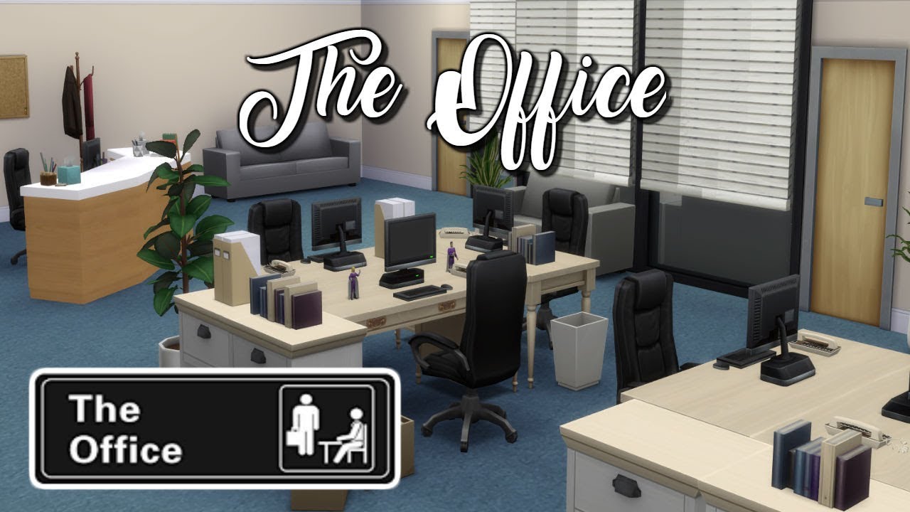 The Office From The Office Speedbuild Sims 4 By Hannahplays - doctor s office speed build welcome to bloxburg roblox youtube