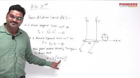 lecture 05 Relativity & Mathematical Physics B.Sc. Part 2nd By R S Hada Sir, Pioneers Academy Kota