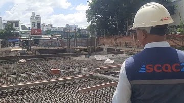 Nghiệm thu cao độ sàn cốp pha trước khi đổ bê tông