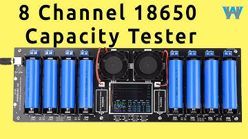 Review of 8 channel 18650 lithium battery capacity tester | WattHour