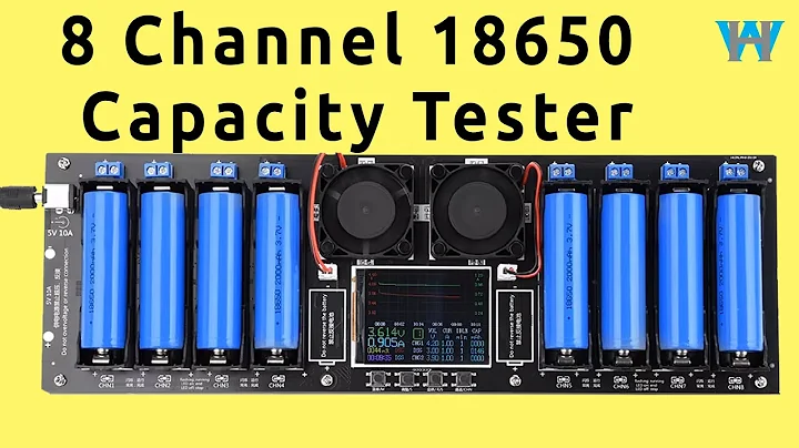 Review of 8 channel 18650 lithium battery capacity tester | WattHour