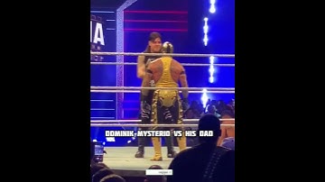 Thumbnail of Dominik Mysterio vs Rey Mysterio at battle Royal 🤯🔥 #wwe #wwemsg #reymisterio #dominikmisterio