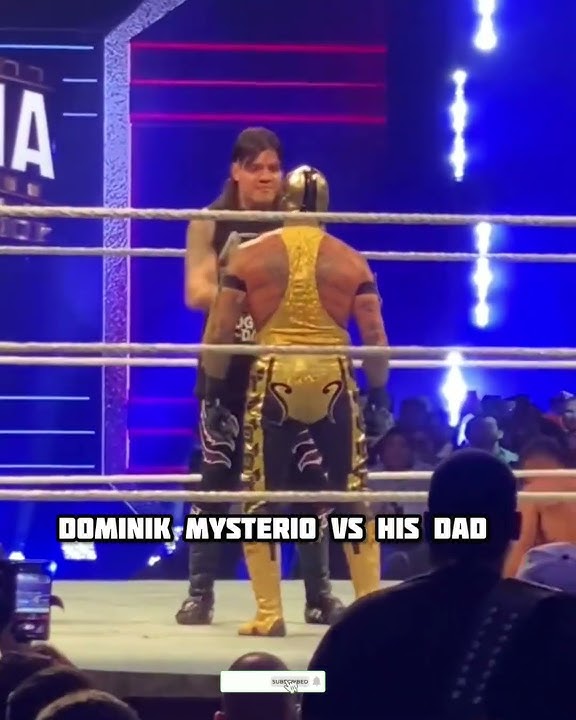 Dominik Mysterio vs Rey Mysterio at battle Royal 🤯🔥 #wwe #wwemsg #reymisterio #dominikmisterio
