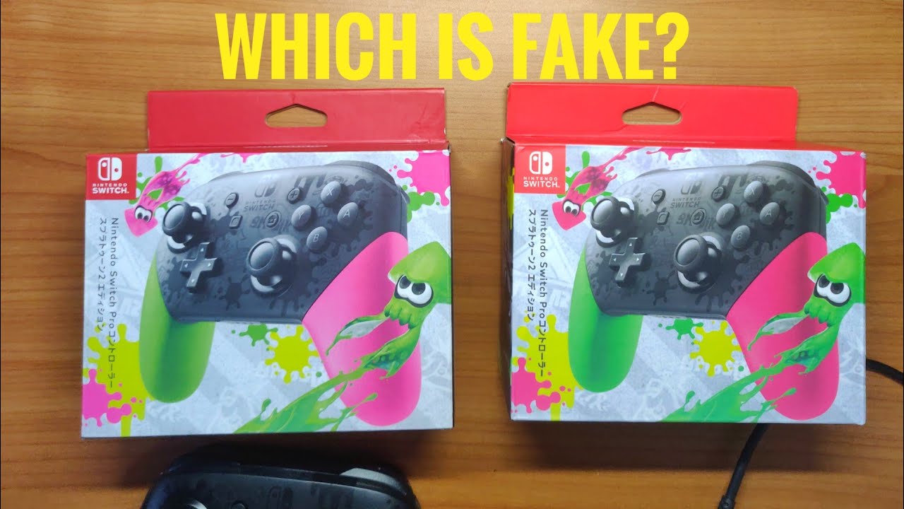 Fake & Real Switch Pro Controller Box, Package, Controller and Controller  Disassemble Comparisons : r/NintendoSwitch