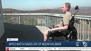 Paralyzed mountain biker says Apple Watch saved his life after Jamul crash