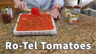 Dehydrating and Freeze Drying RoTel Tomatoes