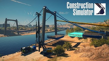 New Machines To Build Massive Bridge ~ Construction Simulator