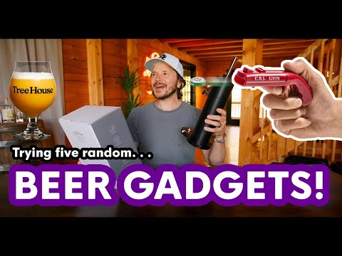 I tried FIVE random BEER GADGETS!