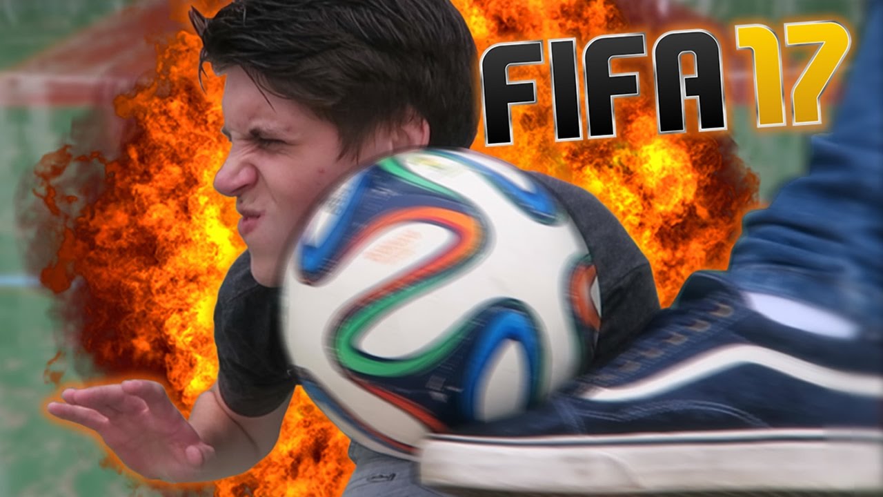 DESAFIO DO FIFA 17 E BOLADA NA CHUVA!!