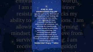 🎶 Here’s your daily reminder, daily affirmation, Drop a YES or 💙 to affirm this message.