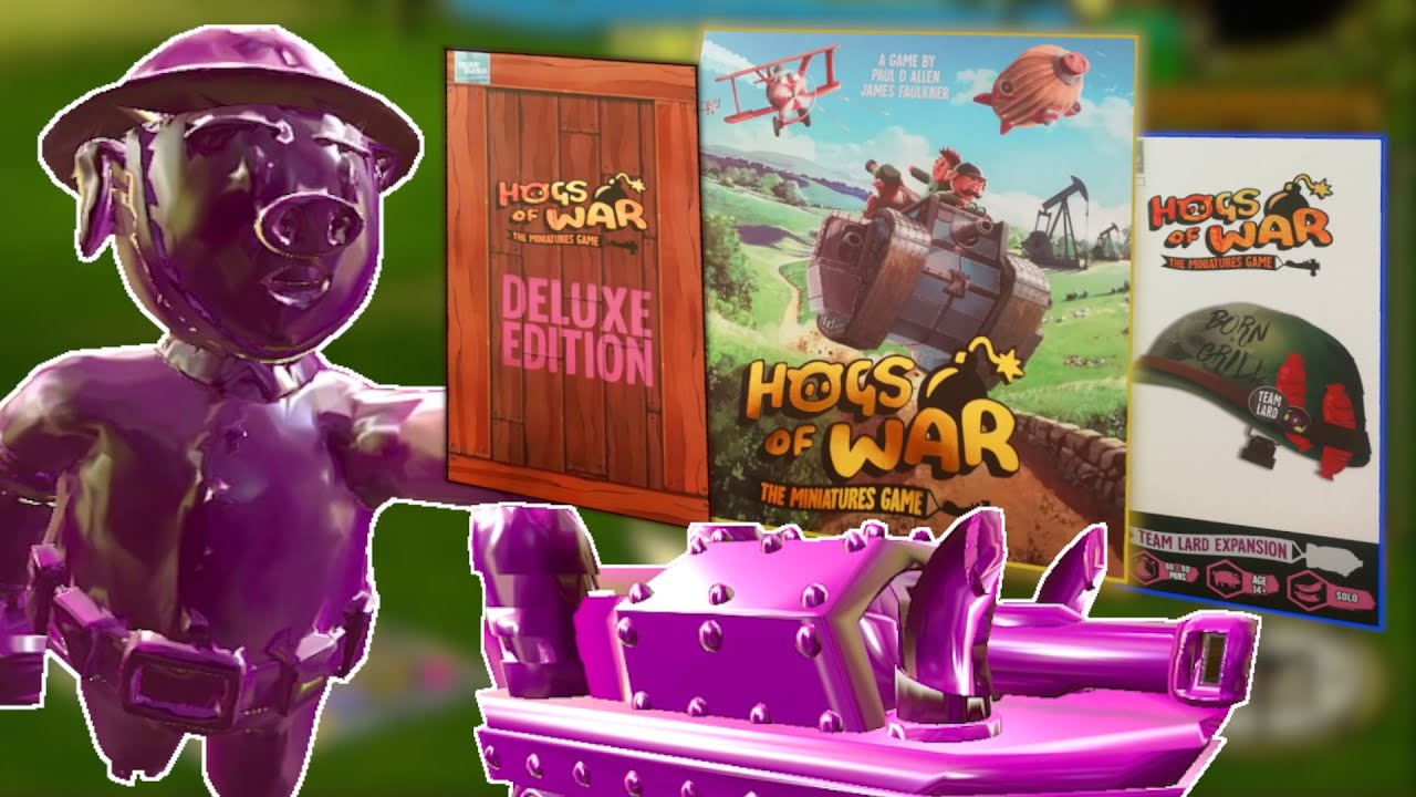 Hogs of War Miniatures Game Over the Top Deluxe Edition [Live Unboxing!] YouTube