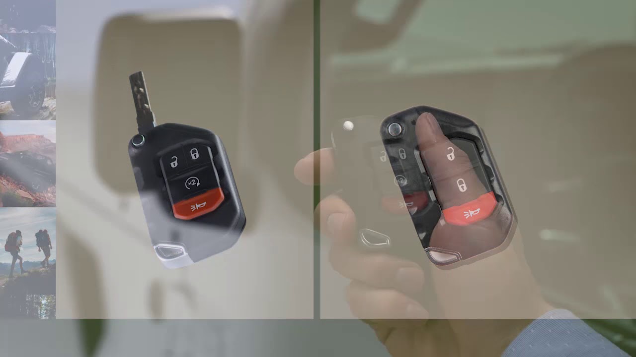 Key Fob-How key fob programming lets you unlock 2018 Jeep Wrangler using  the keyless entry car fob - YouTube