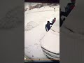 Dad slips on ice!