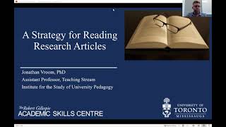 A Strategy for Reading Research Articles