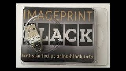 Installing IMAGEPRINT BLACK on Windows