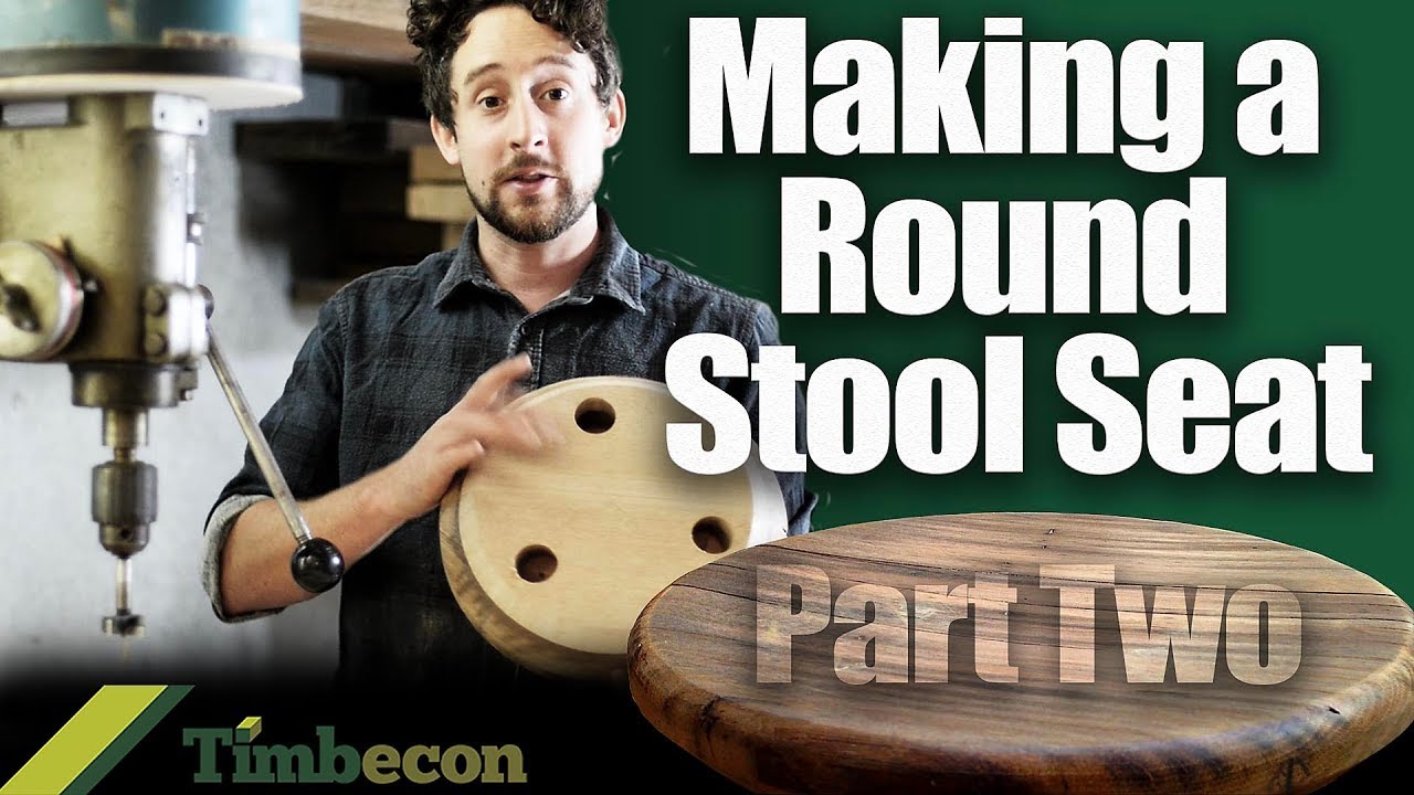 Making a Round Stool Seat Part Two YouTube