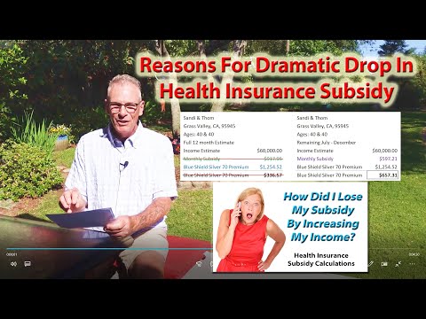 Why The Dramatic Drop in Health Insurance Subsidy with an Income Increase or Move