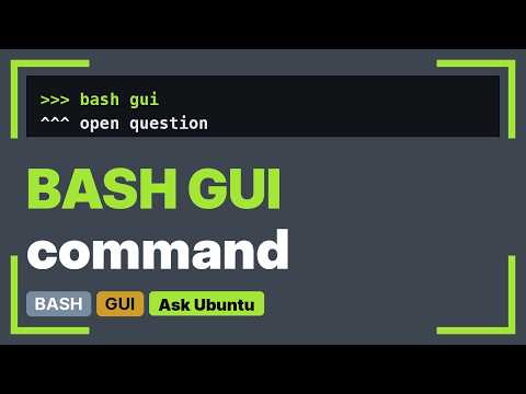 Ubuntu: Fast way to create gui for bash app (3 Solutions!!)