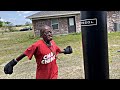 MY GRANDPA THROWS BLOWS AT PUNCHING BAG BECAUSE OF THIS…