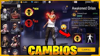 5 CAMBIOS IMPORTANTES PARA LA NUEVA ACTUALIZACION DE FREE FIRE ¿NO SABIAS DE ESTO? NOVEDADES FF