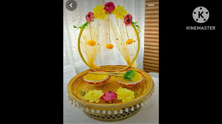 Haldi Platter Ideas| Haldi Plate Decor Idea| Haldi Ceremony| Haldi Function|#trending