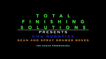 Robot Drawer Box Painting with Automatic Scan and Automatic Programming