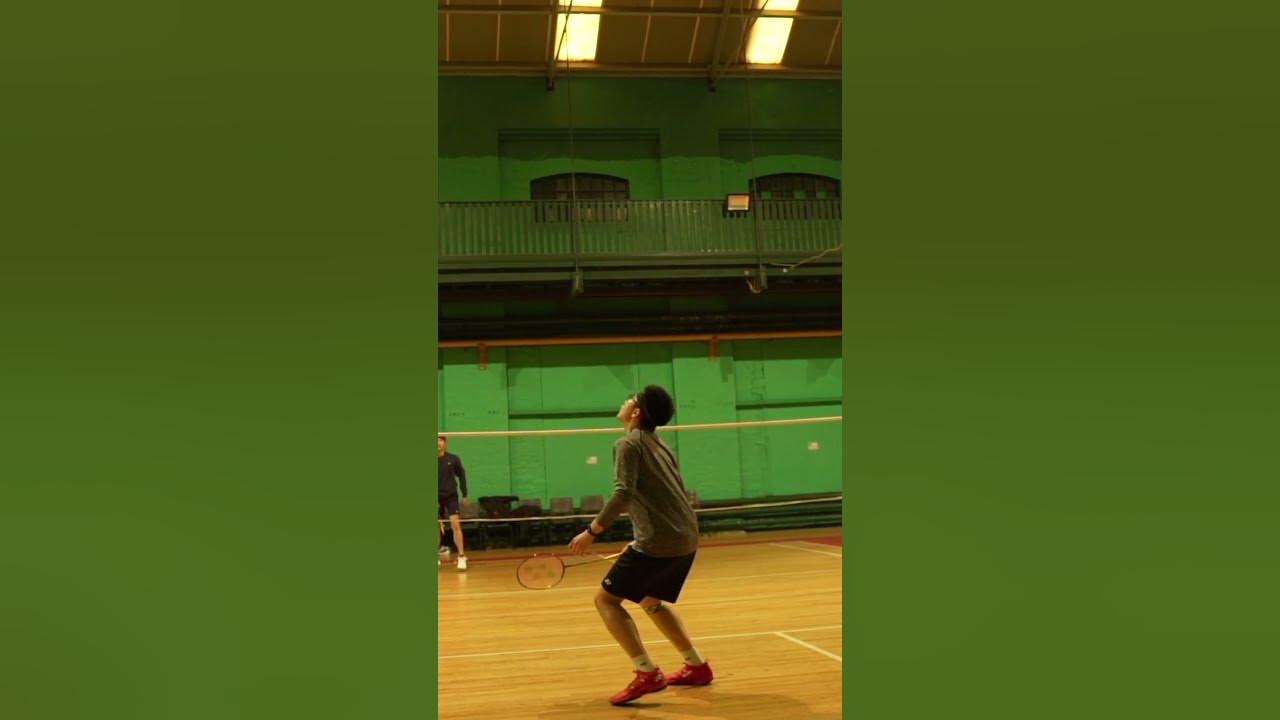 Badminton Backhand Overhead Clear Technique Slow Mo shorts badminton