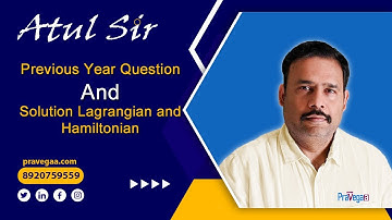 Previous year  question and solution Lagrangian and Hamiltonian