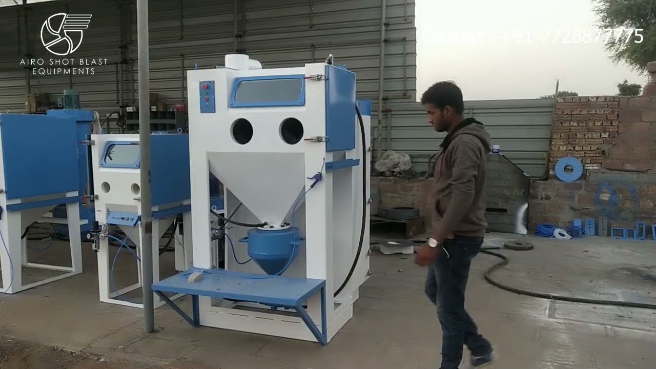 ABRASIVE BLASTING CABINET WITH PLEATED FILTER DUST COLLECTOR | GRIT BLASTING CABINET PLEATED FILTER