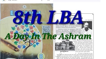 #lessonbasedassessment2025 8th English A Day in the Ashram