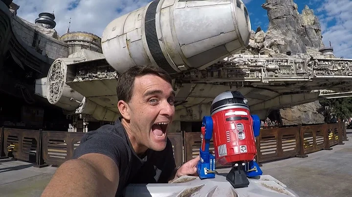 Playing with my Galaxy's Edge Droid at Disneyland ...