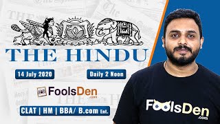 The Hindu Editorial Discussion || Current Affairs 14July 2020 || FoolsDen | Shreyas Sir
