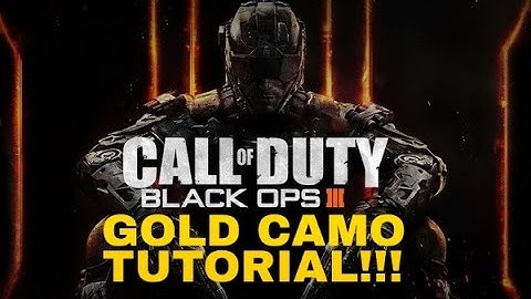 GOLD CAMO TUTORIAL!!! (Black Ops 3 Beta).