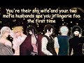 You're their shy wife and your two mafia husbands see you in lingerie for the first time