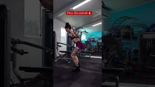 She does this *barbell placement* #gymgirl #workout #fatloss #motivation #glutes