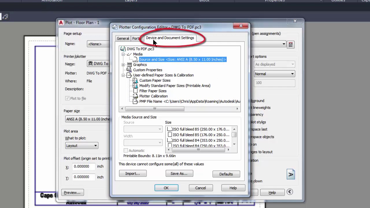 Autocad 2020 - Print PDF and Resolve Problem - YouTube