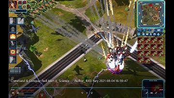 C&C Red Alert 3 - Science - 1 + 2 AI vs.2 Brutal AI + 1 Hard AI